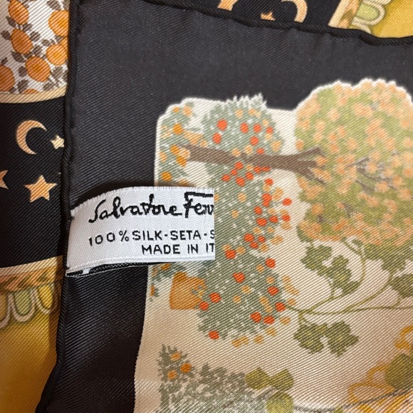 Salvatore Ferragamo Vintage Silk Scarf - Picture 4 of 6